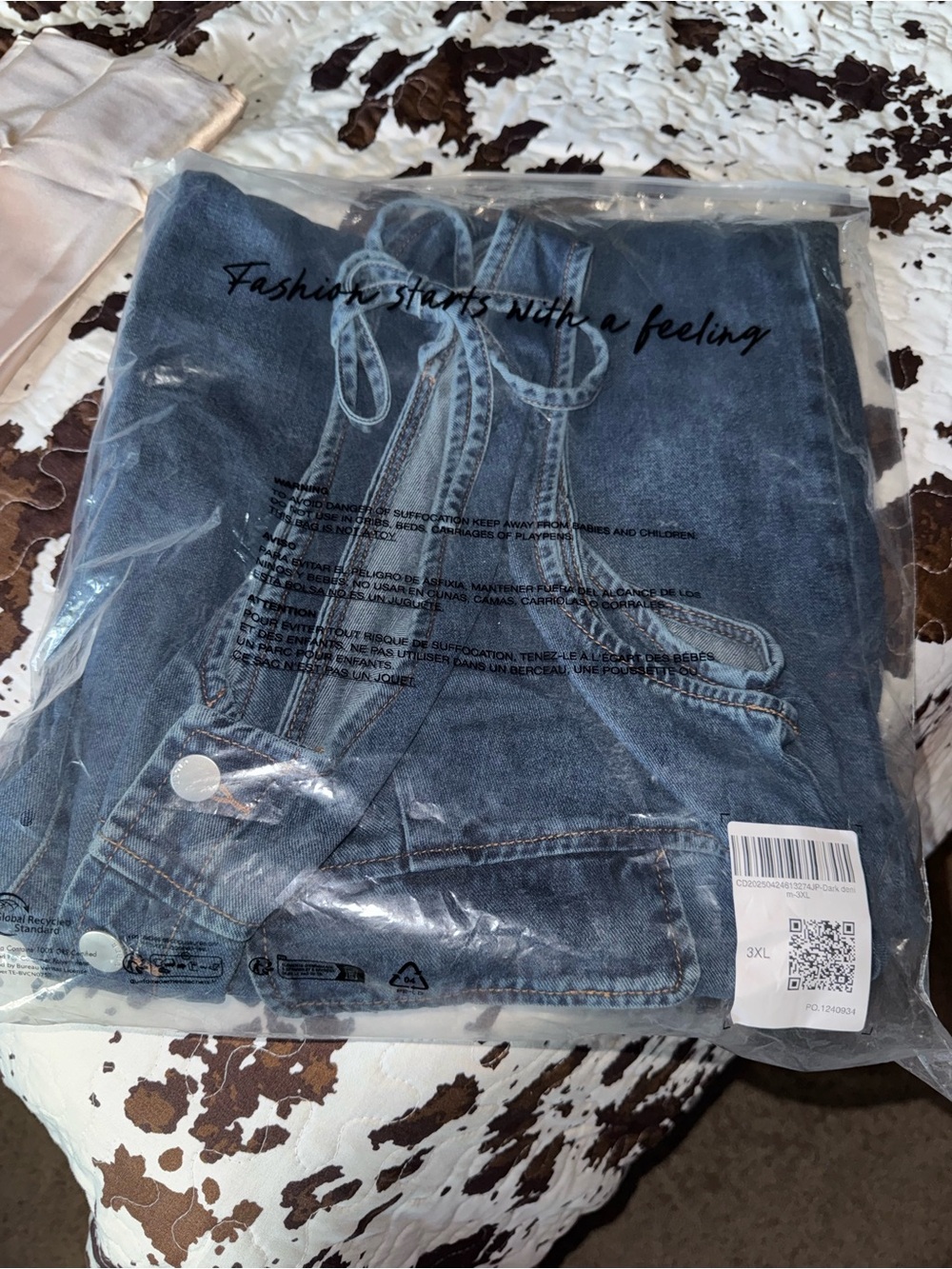 Cider Wide-Leg Denim Jumpsuit in Blue - Picture 6 of 6